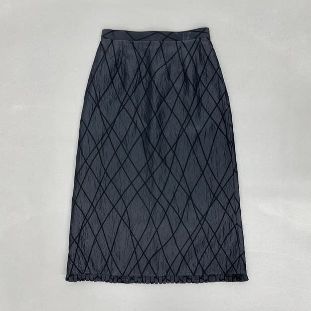 패턴 롱 스커트