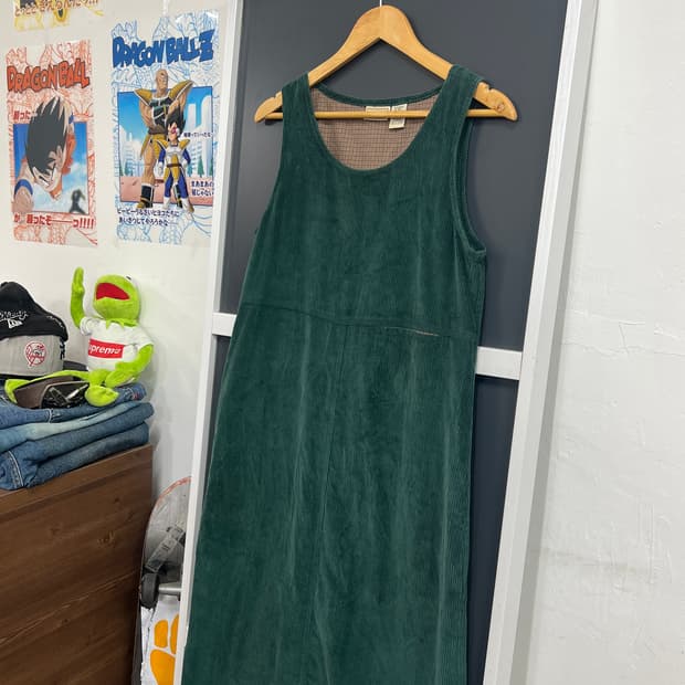 L.L.Bean 엘엘빈 빈티지 코듀로이 롱 원피스