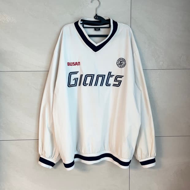 [4XL] 롯데자이언츠 바람막이 웜업 긴팔 야구 유니폼