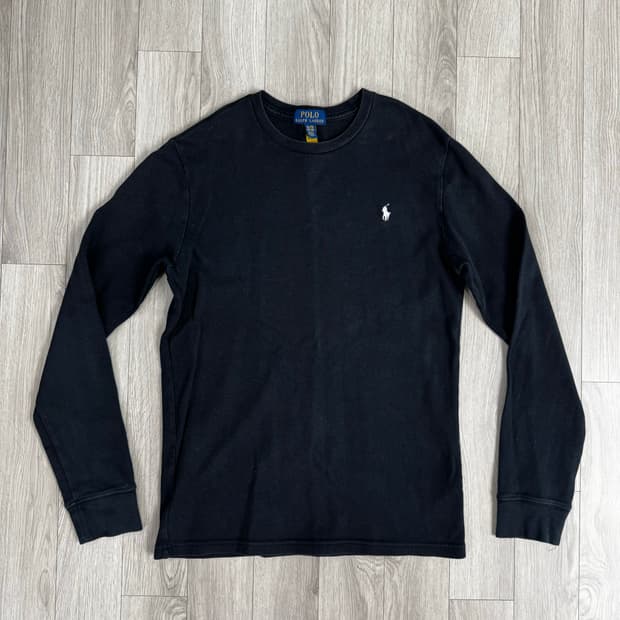 폴로 랄프로렌 엄성현 와플 니트 네이비