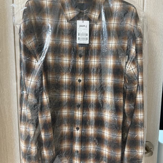 준지 아가일셔츠 브라운 (새상품)