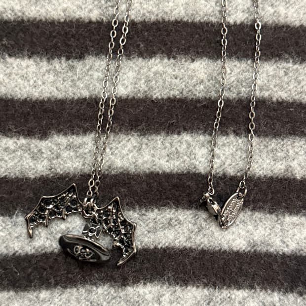 비비안웨스트우드 아카이브 박쥐 orb 목걸이