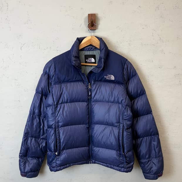 노스페이스 700 눕시 패딩 네이비