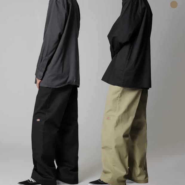 디키즈 더블니 워크팬츠 카키 30