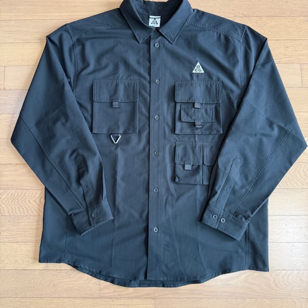 [XL] 나이키 acg 드라이핏 UV 디베스테이션 트레일 셔츠 블랙 