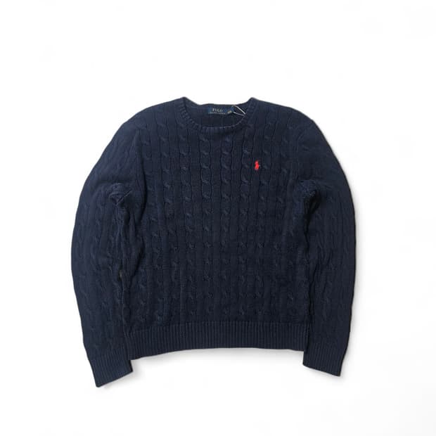 폴로 랄프로렌 케이블 니트 꽈배기 L