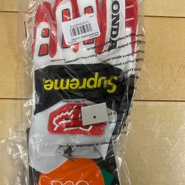 슈프림 x 혼다 x 폭스 레이싱 글러브 레드