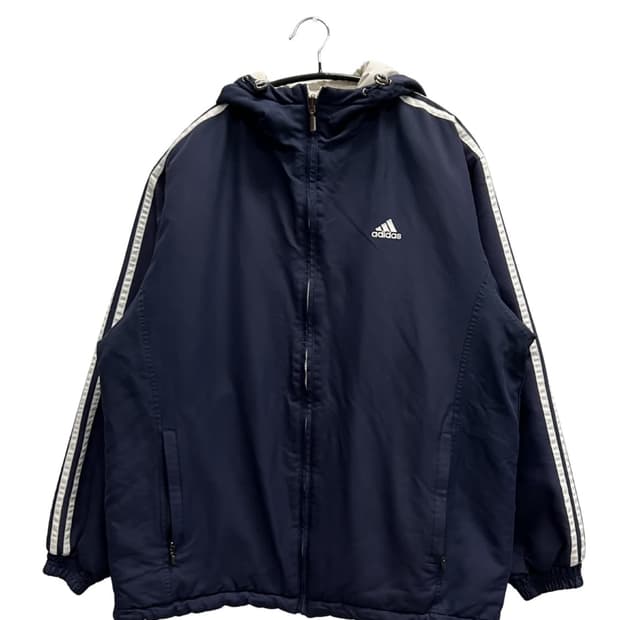 (95) 아디다스 올드스쿨 리버시블 점퍼 네이비