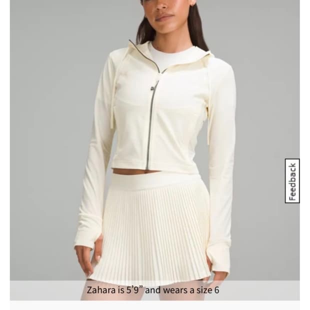 룰루레몬 디파인 크롭 메쉬자켓 + 테니스 스커트 sundance