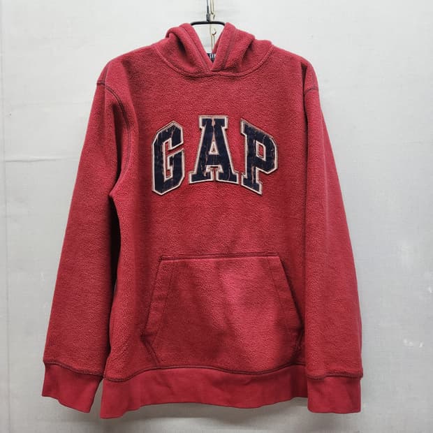 GAP 갭 빅로고 자수 후리스 후드 L