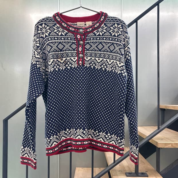 LL BEAN 엘엘빈 노르딕 빈티지 니트