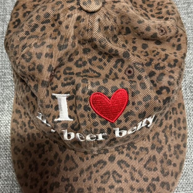 마스컴퍼니 love my belly leopard cap