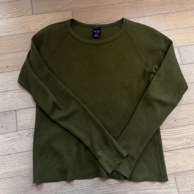 넘버나인 타카히로 미야시타 와플 니트 롱슬리브