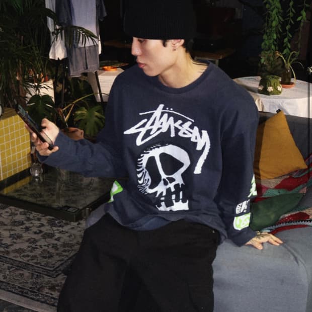 STUSSY, GRAFFITI LONG SLEEVE (F)