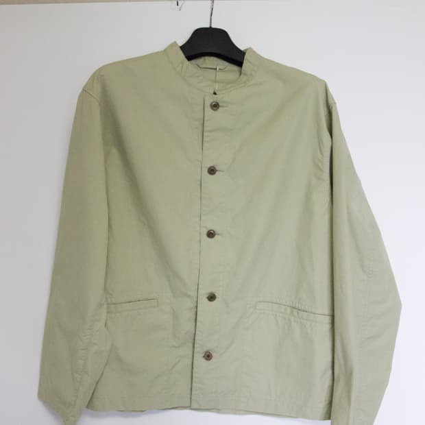 (새상품)나나미카 밴드칼라 셔츠 자켓 라이트그린 XL