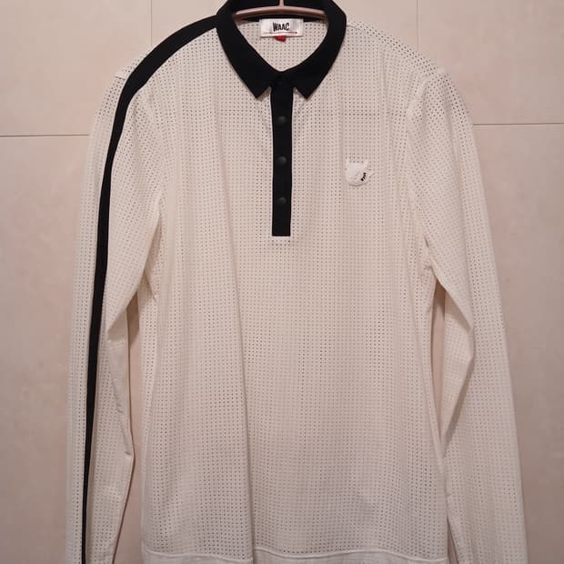 왁골프 정품 여성 메쉬 긴팔 카라티 2 사이즈