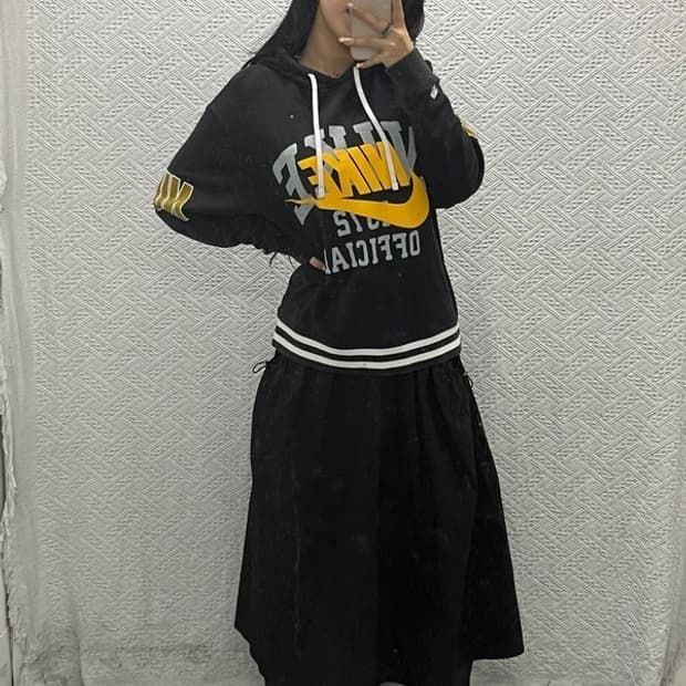 나이키 1972 올드스쿨 빈티지 로고프린팅 후드티 100 C06460