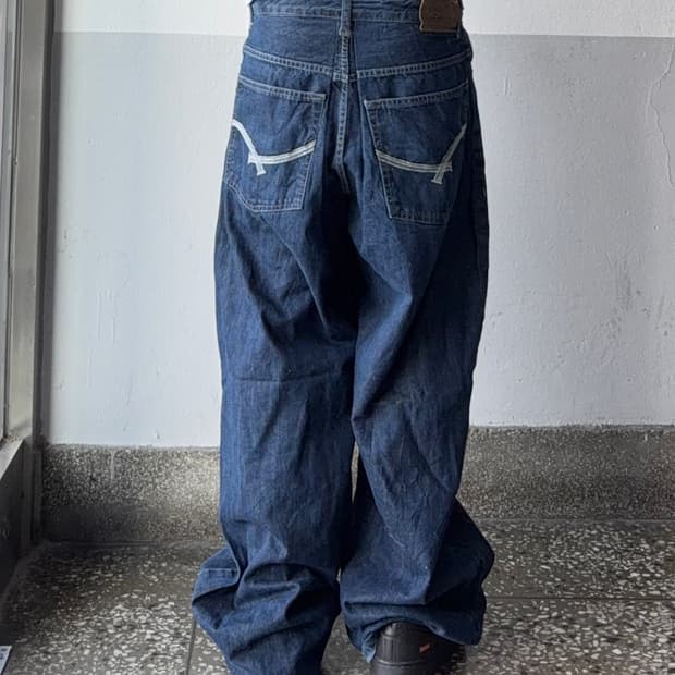 ECKO 빈티지 자수 힙합팬츠