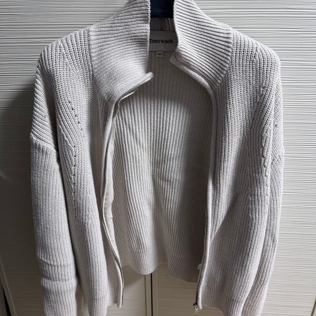 토니웩 니트 집업