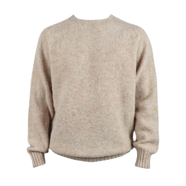 할리 오브 스코틀랜드 쉐기 독 크루넥 스웨터