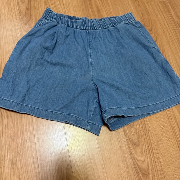 유니클로 데님 반바지 m