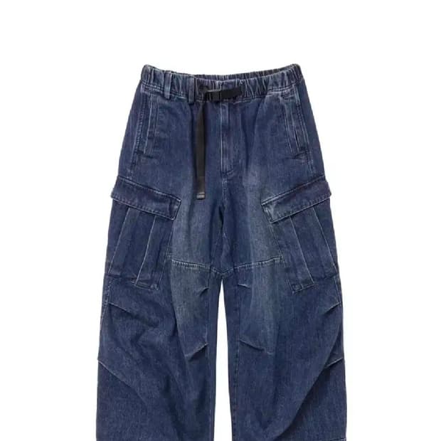 [4,L] 해칭룸 밀팬츠 데님 블루