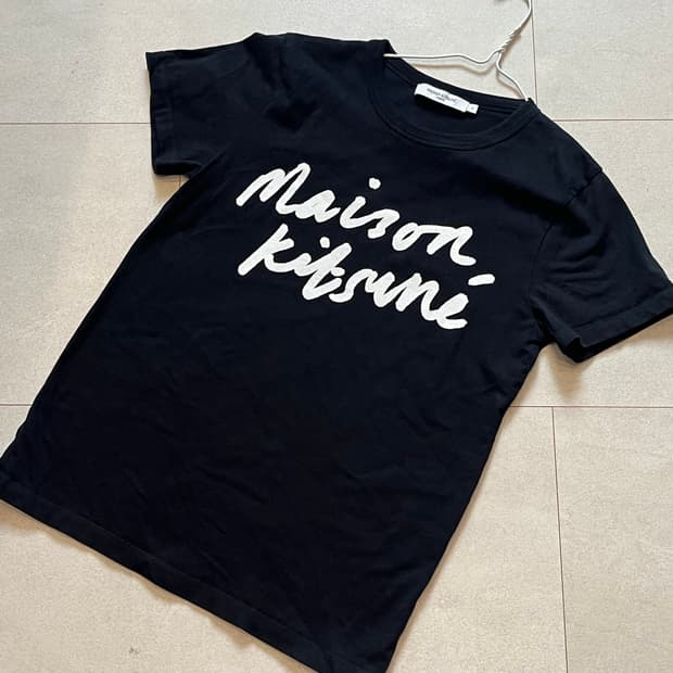메종키츠네 로고 반팔 티셔츠 S