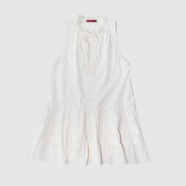 인앤양인하모니 러플드레스 ruffled dress 아이보리