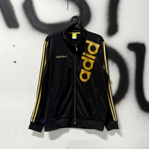 아디다스 네오 금장 프린팅 올드스쿨 집업 저지 져지