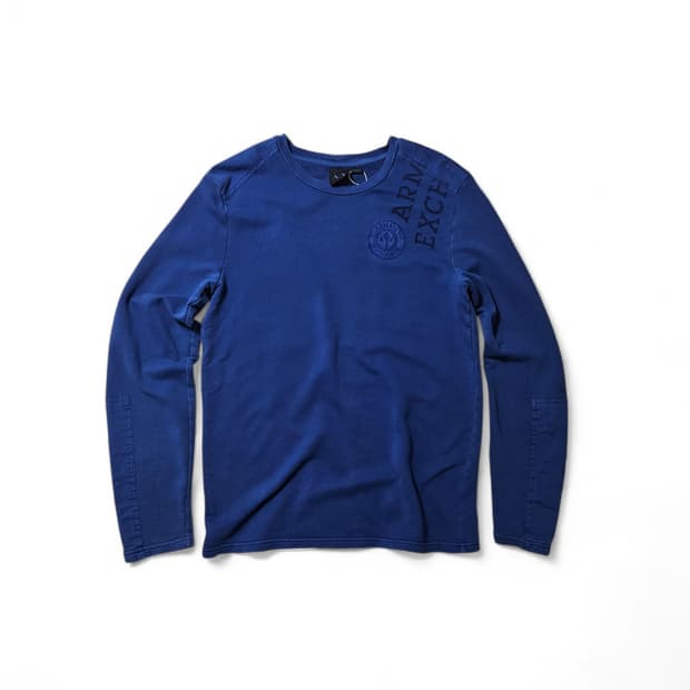 알마니 익스체인지 블루 롱슬리브 M