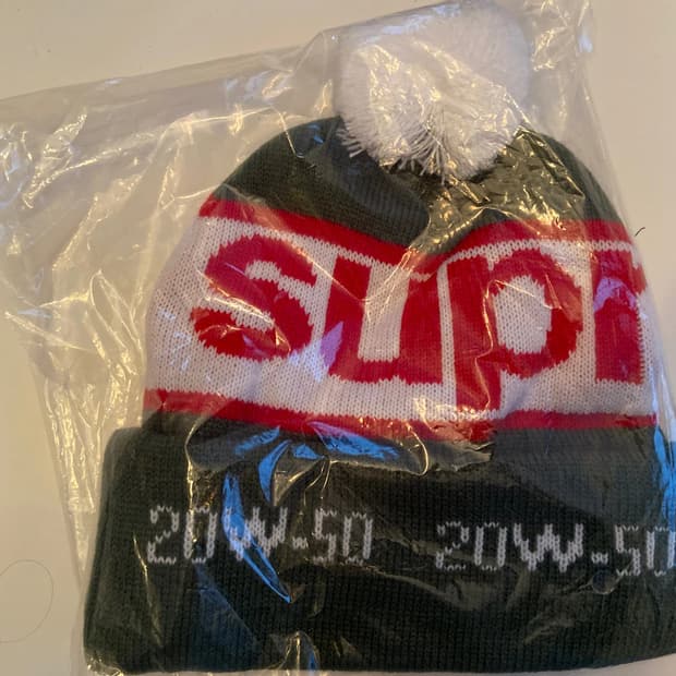 슈프림 개러지 비니 그린