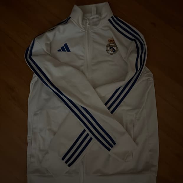 아디다스 레알 마드리드 DNA 트랙탑 화이트 - US 사이즈