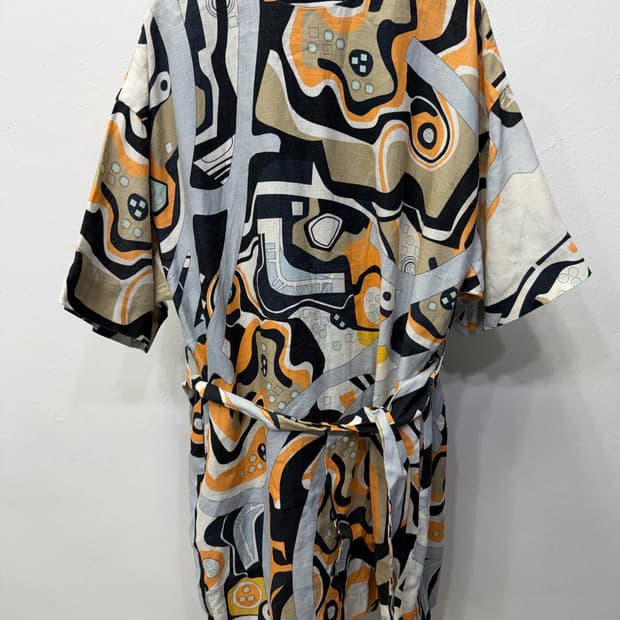 정품) MSGM 여성 밀라노 패턴 원피스 42