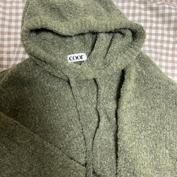 쿠어 니트후드티 M