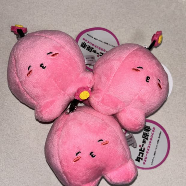 (일본 정품) 타코피의 원죄 마스코트 키링 인형 - 꽃