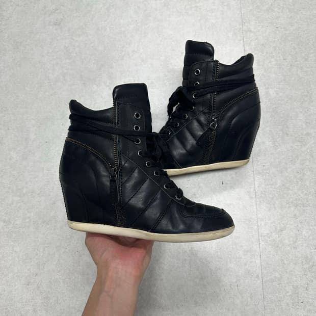 Ash 아쉬 레더 웨지힐