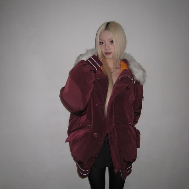 팔라스 p-2b 숏 퍼후드 파카