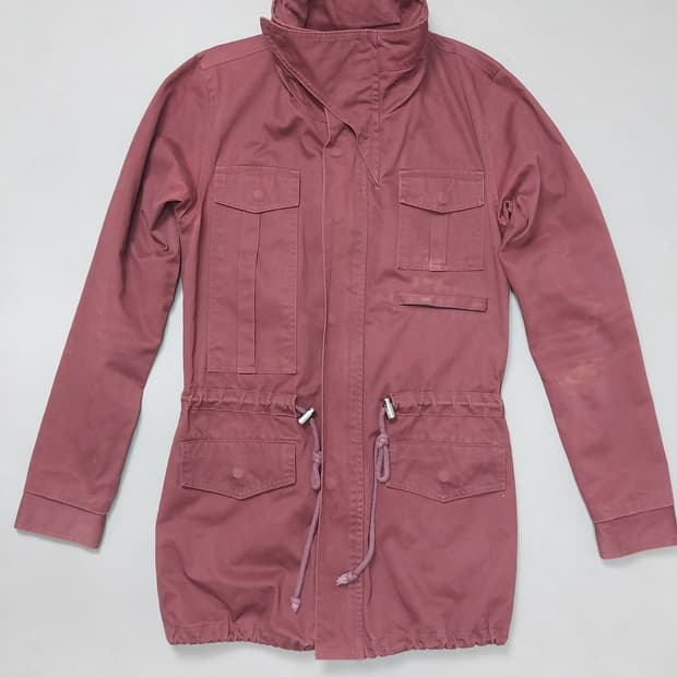 [M] 타케오 키쿠치 버건디 M65 필드 데님 자켓 야상 TK