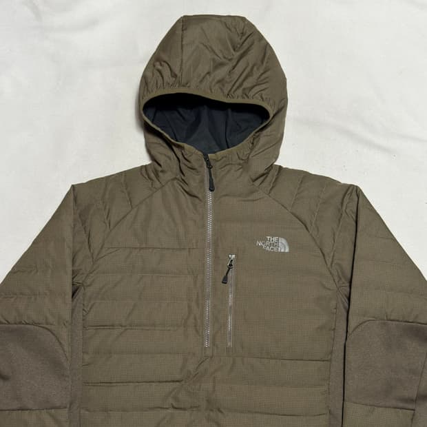 S 노스페이스 라이트 브라운 경량 패딩