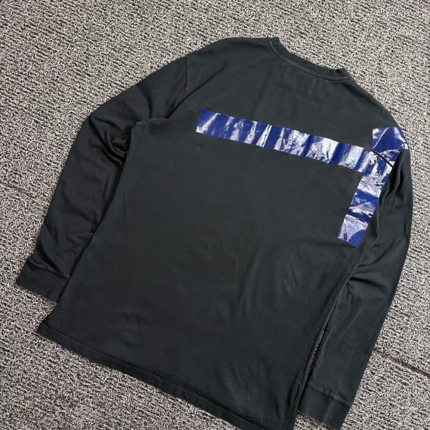 라프시몬스 X 프레드 페리 테이핑 디테일 롱슬리브 2070