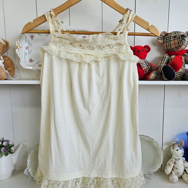 엑시즈팜(axes femme) 레이스 레이어드 슬립