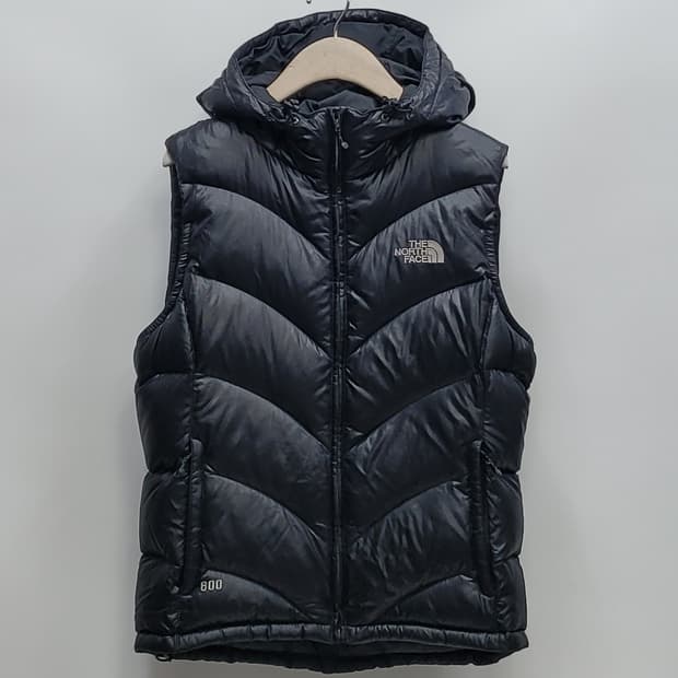 노스페이스 600 구스 다운 패딩 베스트 조끼 / 여 90 블랙

