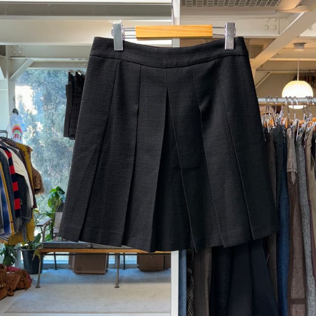 스포츠막스 개더 울 스커트