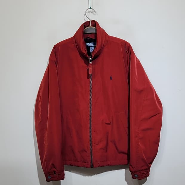 (XL) 랄프로렌 폴로 점퍼 빨강 안감기모 자켓 