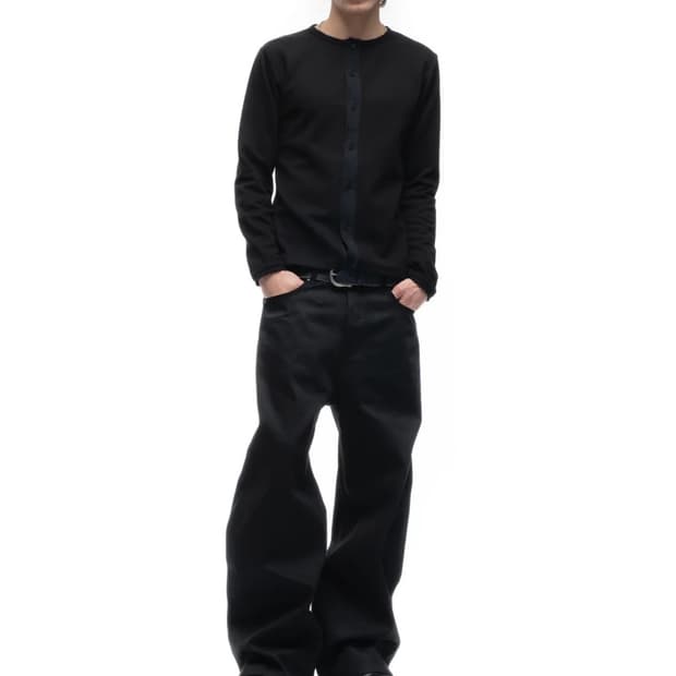 [S] NOFAITHSTUDIOS 셀비지 루즈 데님팬츠