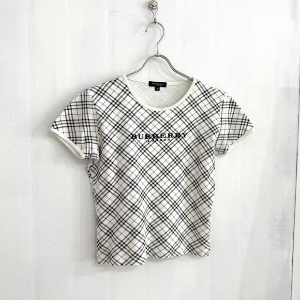 Burberry Lettering Check Short top 