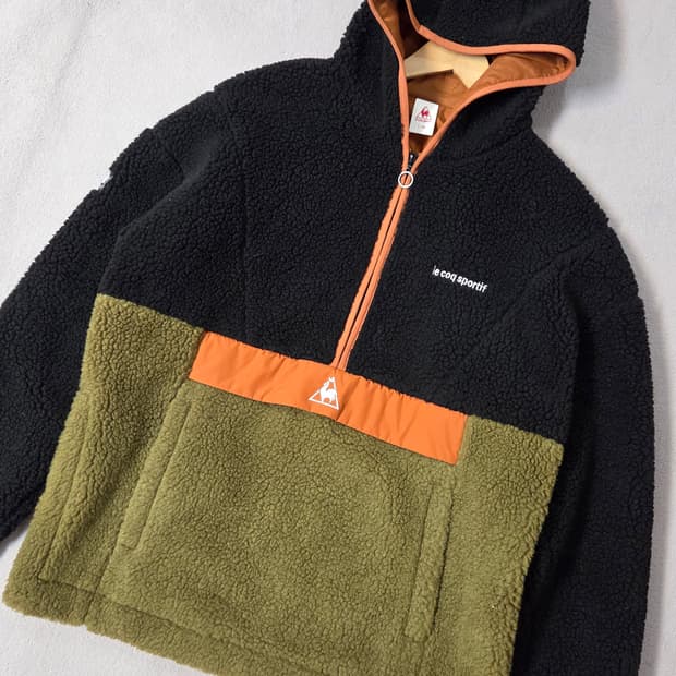 (100) 르꼬끄 양털 아노락후리스 남