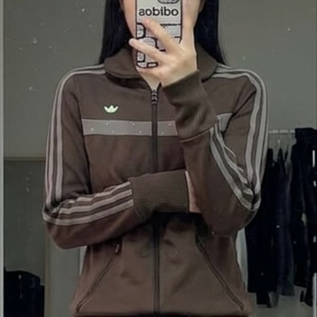 아디다스 초코브라운 홀로그램 파이어버드 트랙탑 져지
