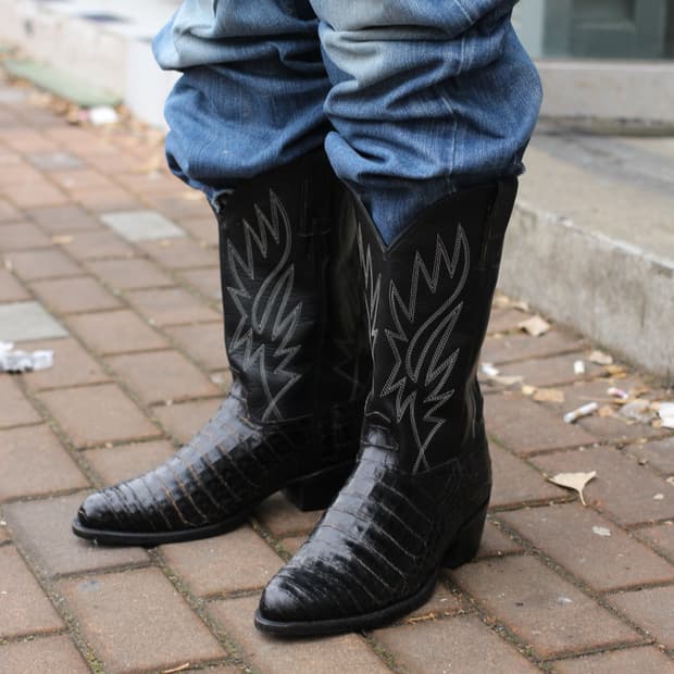 악어가죽 웨스턴 부츠