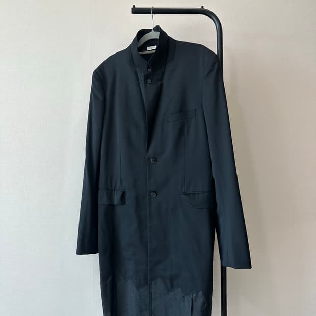 꼼데가르송 옴므 플러스 2015 컷아웃 도킹 롱 코트